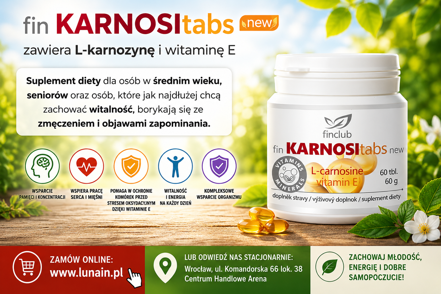 fin KARNOSItabs | Suplement diety
